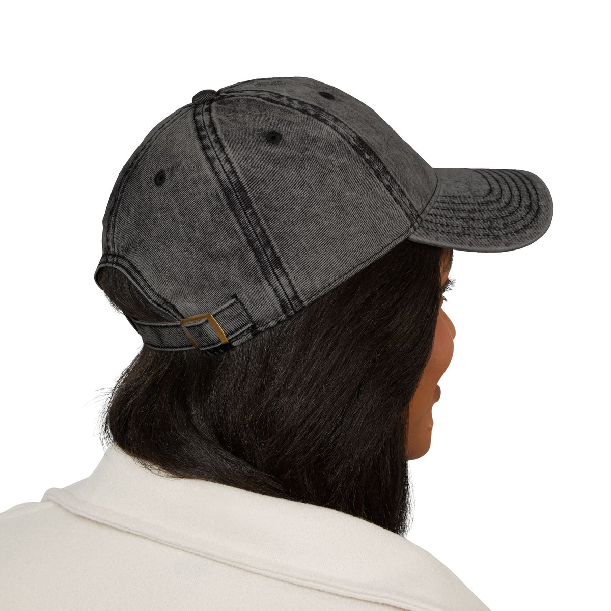 MOVĒDON™ Vintage Embroidered Cap — Black